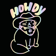 howdy cat cartoon vinyl decal, view 4 - MRSLM