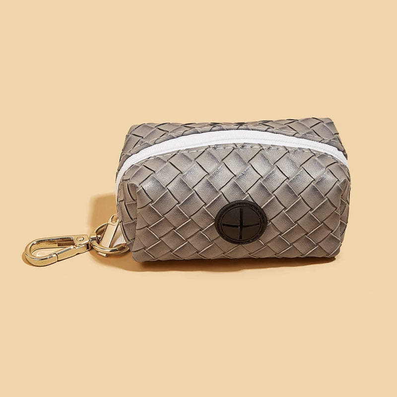 PU leather dog poop bag holder, view 5 - MRSLM