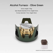 portable mini alcohol stove, view 4 - MRSLM