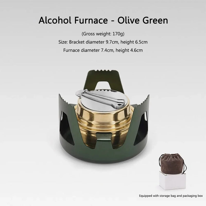 portable mini alcohol stove, view 4 - MRSLM