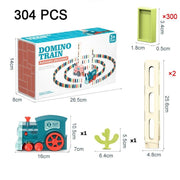 domino train toy set, view 2 - MRSLM