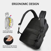 waterproof nylon travel backpack, view 8 - MRSLM