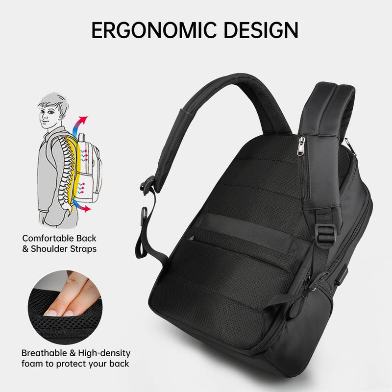 waterproof nylon travel backpack, view 8 - MRSLM