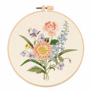 DIY floral embroidery kit for beginners, view 2 - MRSLM