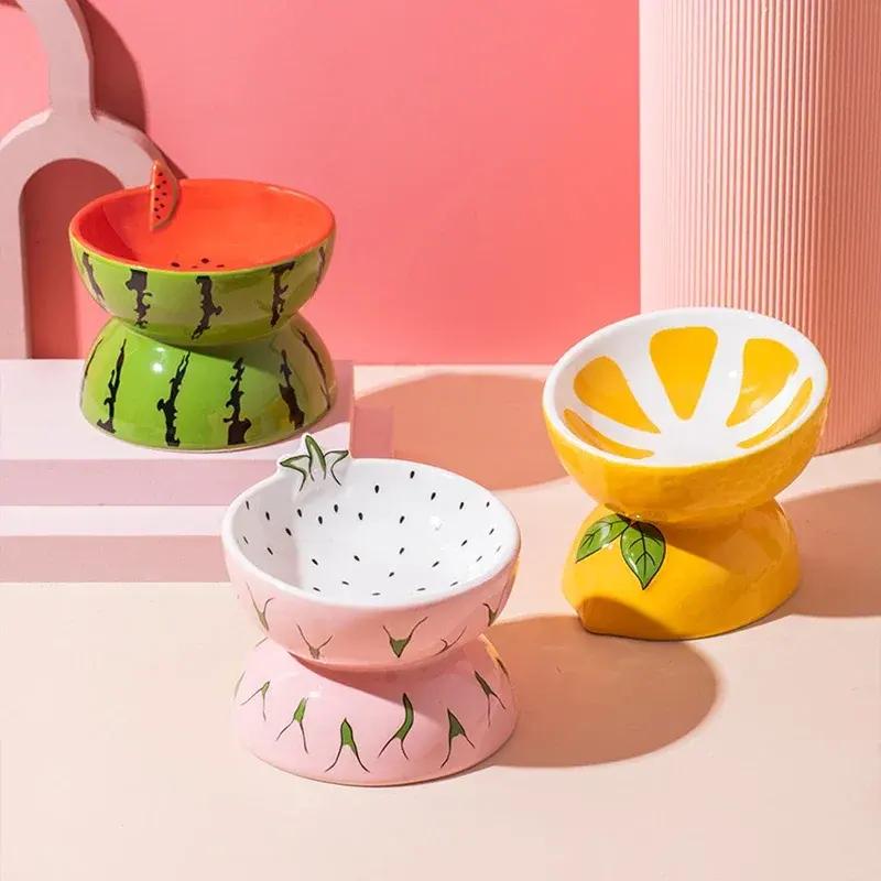 fruit-shaped ceramic pet bowls - MRSLM