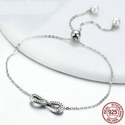 sterling silver stretch character bracelet, view 4 - MRSLM