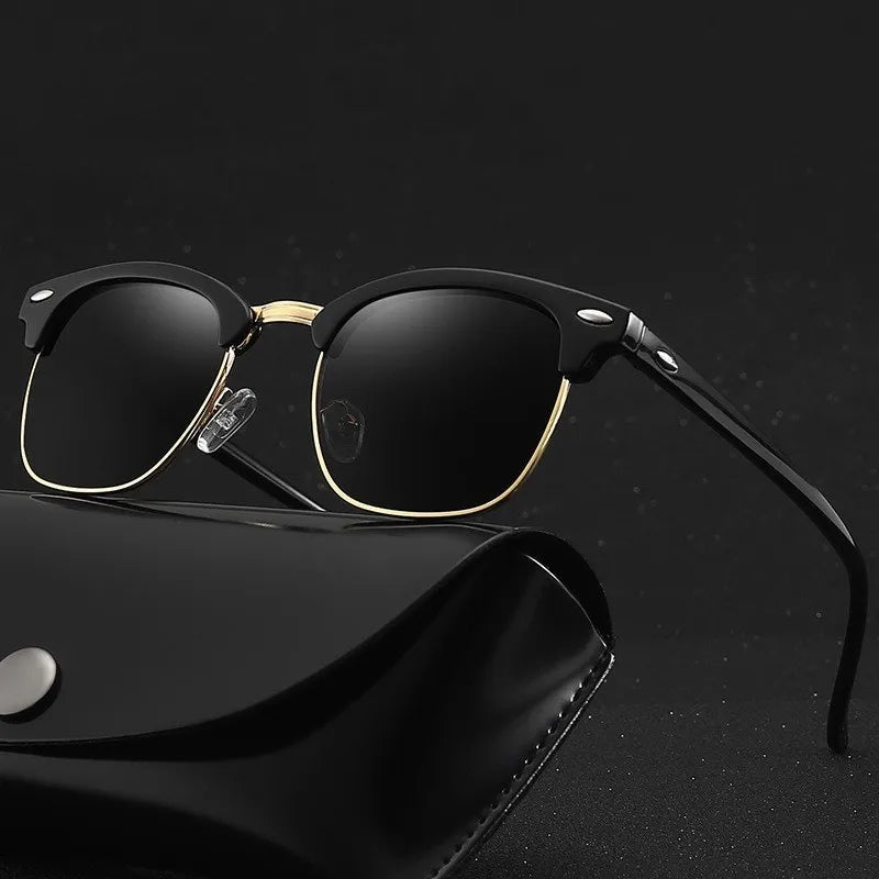 uv protection oval frame sunglasses, view 4 - MRSLM