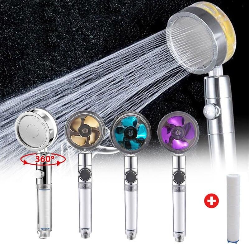 360° Rotating High-Pressure Water Saving Shower Head - Ideal for Low Pressure Supply