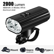 cycling headlight, view 2 - MRSLM