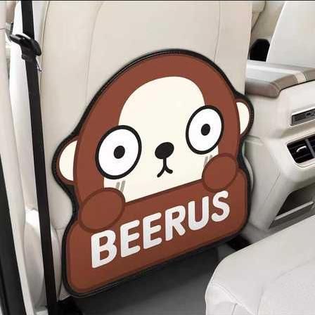 Kid-Friendly Car Seat Protector - Waterproof, Cartoon-Designed Anti-Kick Mat