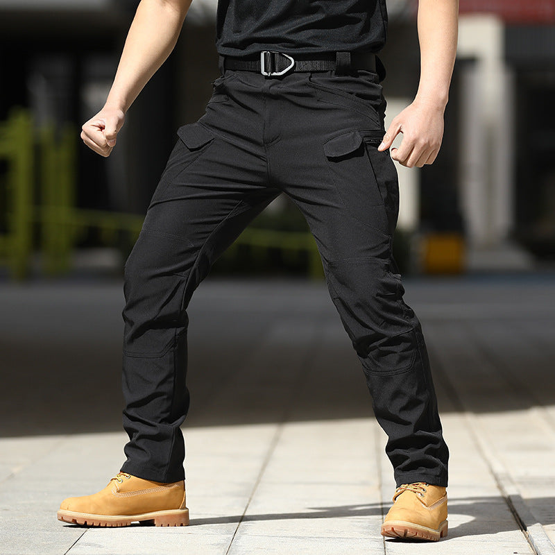 Tactical stretch cargo pants, view 3 - MRSLM