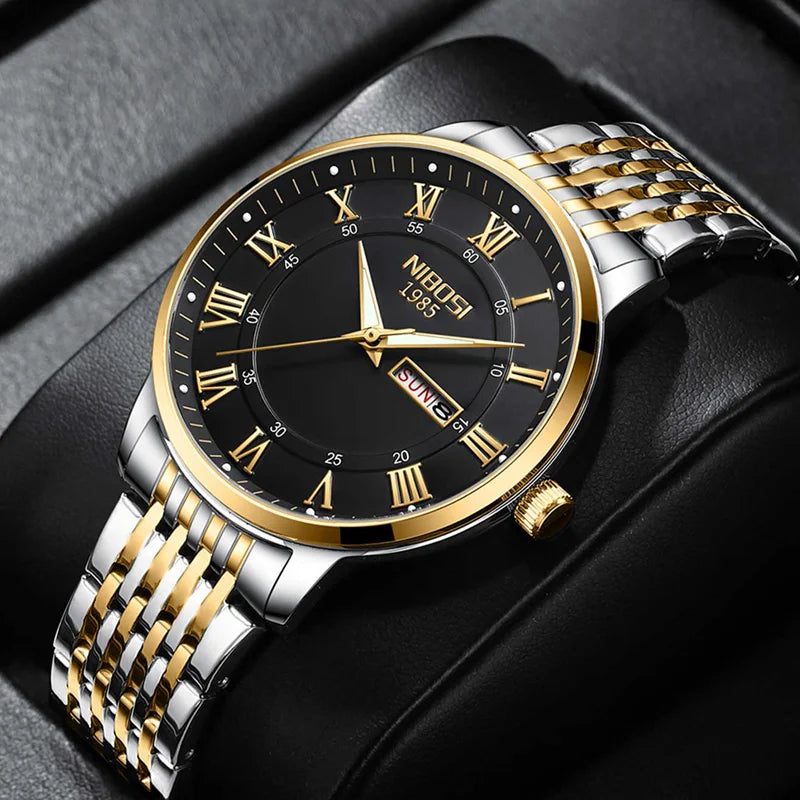 quartz wristwatch with luminous hands, view 7 - MRSLM
