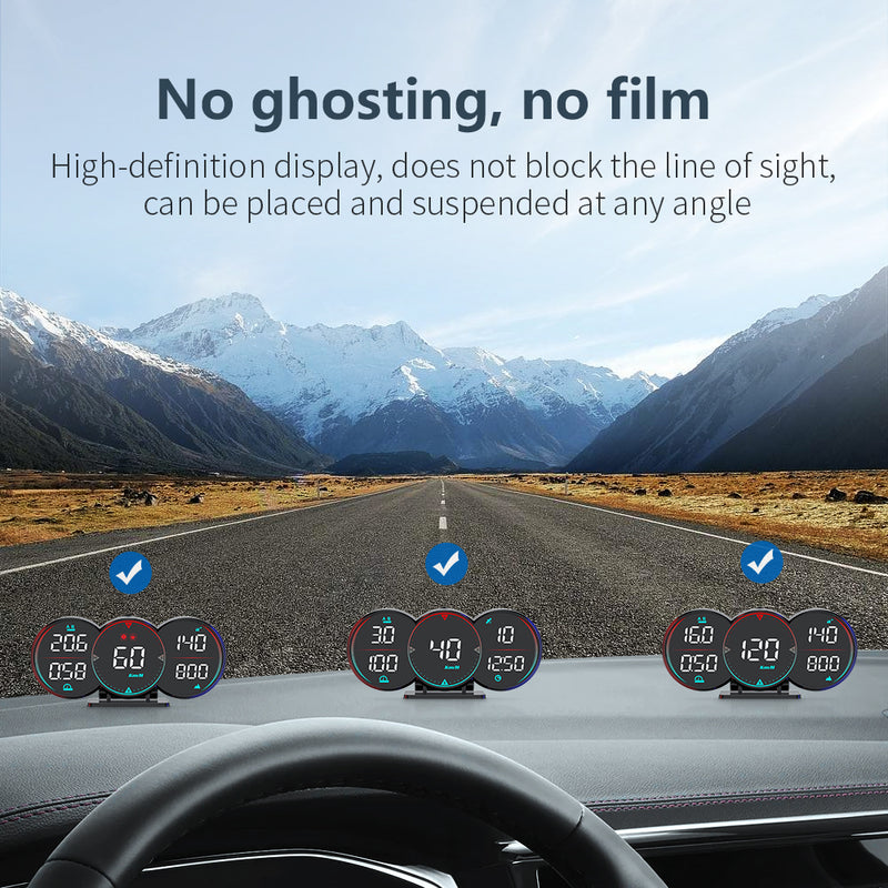 GPS car head up display, view 2 - MRSLM