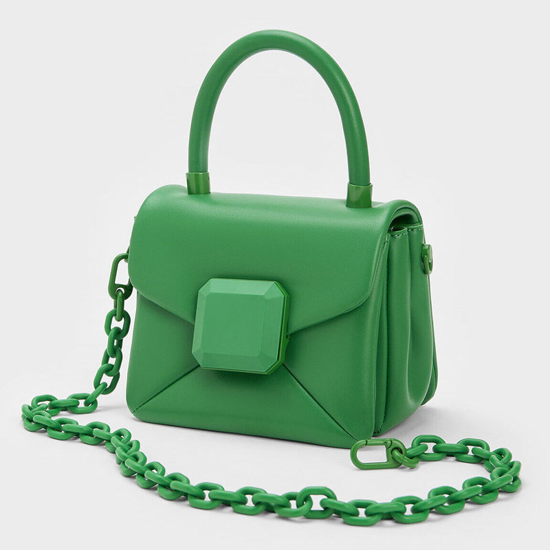 chain small square bag, view 5 - MRSLM