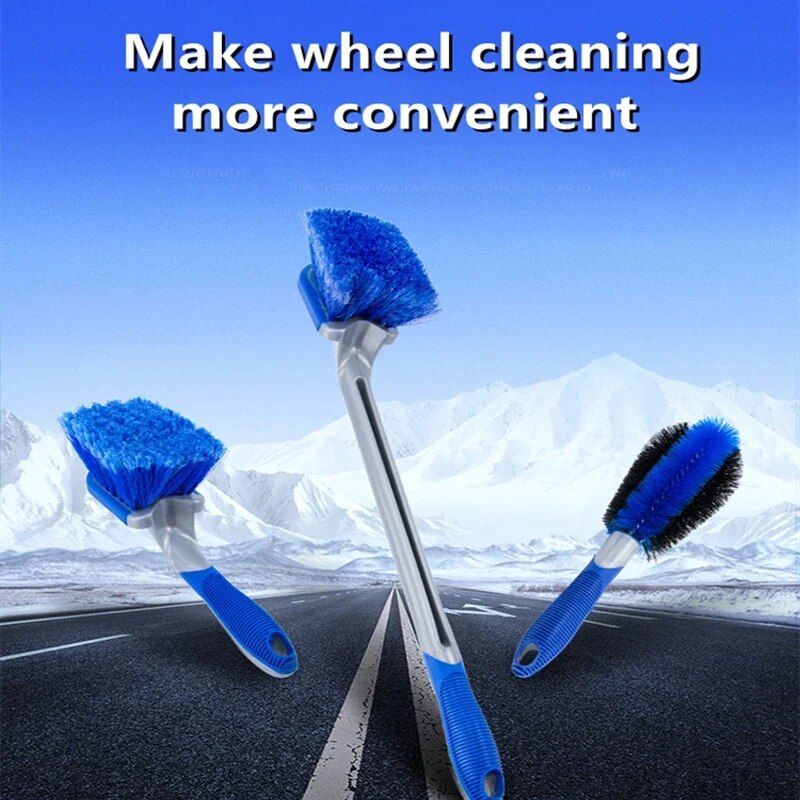multi-functional car tire and wheel cleaning brush, view 3 - MRSLM