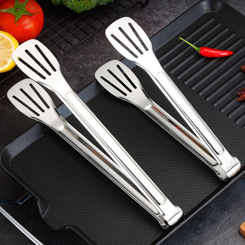 304 stainless steel bbq food tongs, view 2 - MRSLM