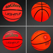 glow-in-the-dark LED basketball, view 4 - MRSLM