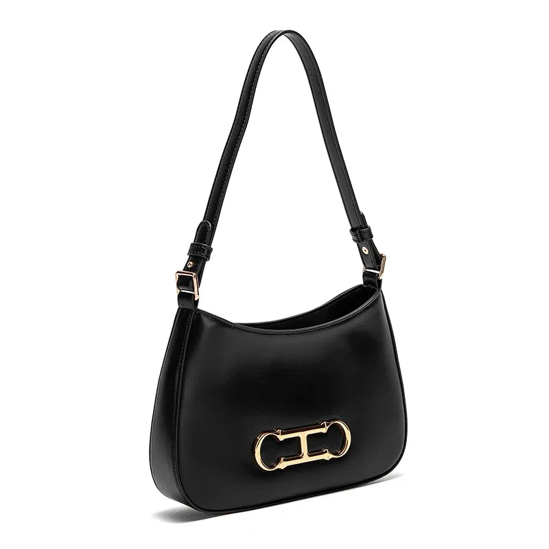 retro half-moon shoulder bag, view 2 - MRSLM