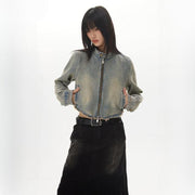 retro distressed short jacket - MRSLM