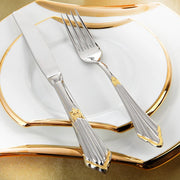 gold inlay cutlery set, view 4 - MRSLM