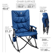 oversized folding rocking camping chair, view 7 - MRSLM