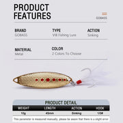 metal vib jig fishing lure, view 8 - MRSLM