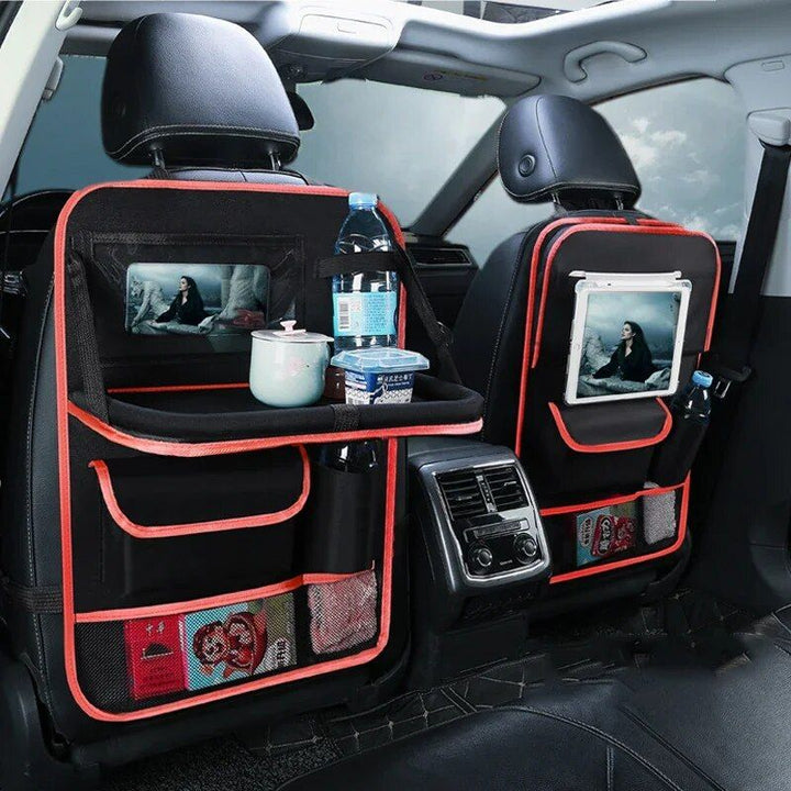 Universal Car Seat Organizer with Tray & Tablet Holder