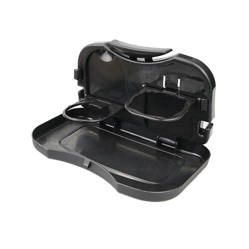 Universal Folding Car Cup Holder & Storage Box for Rear Seat