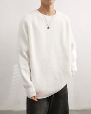 men's loose pullover sweater, view 7 - MRSLM