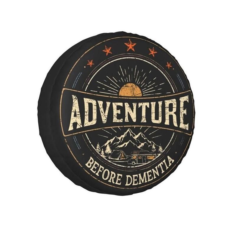 Universal Adventure-Themed Tire Cover for SUV, Truck & Camper