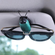 universal car visor sunglasses holder and card clip, view 2 - MRSLM