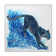 Leopard twill silk scarf 90cm - MRSLM