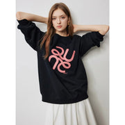 embroidered pullover sweatshirt, view 6 - MRSLM