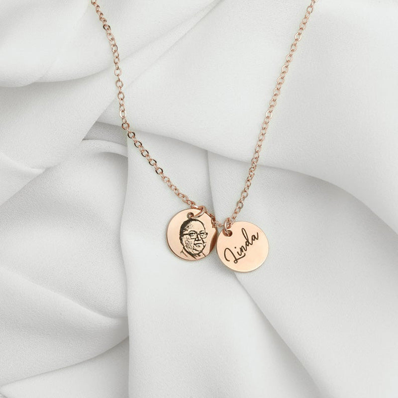 Custom Necklace For Portrait Laser