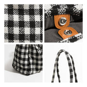 Vintage plaid square shoulder bag, view 9 - MRSLM