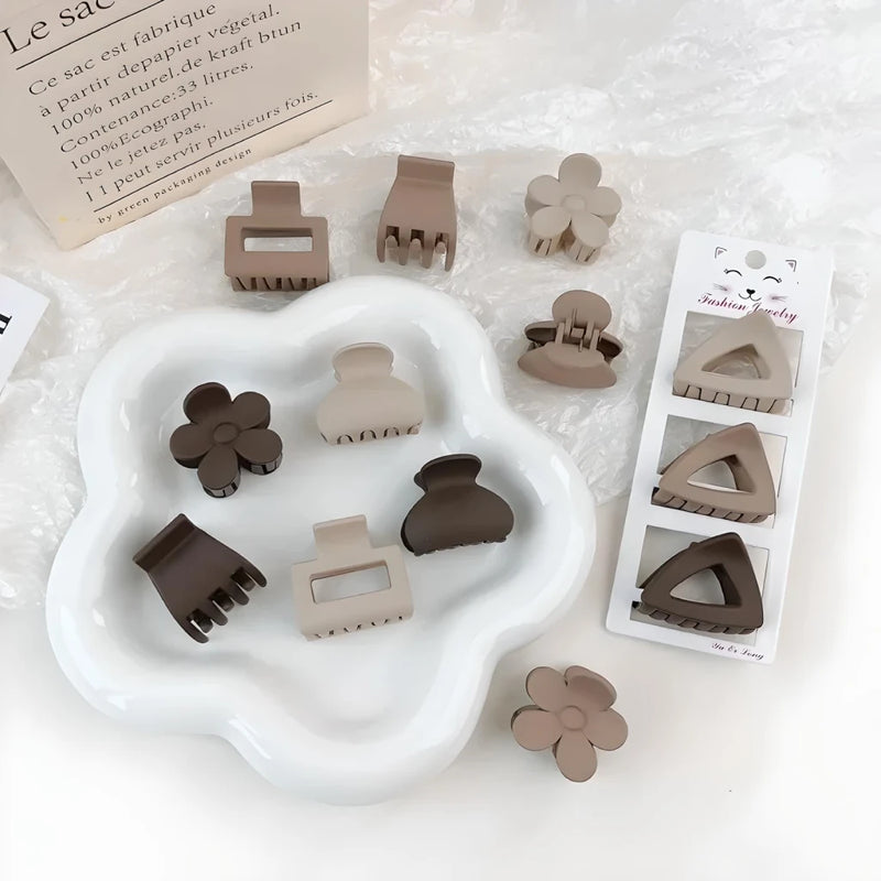 coffee color three-piece hairpin set, view 11 - MRSLM