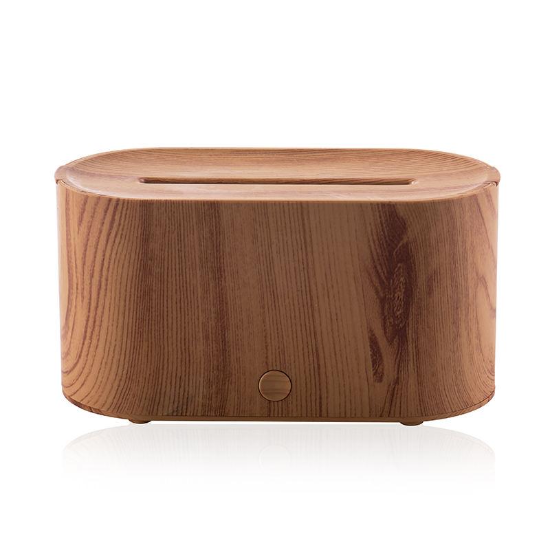 wood grain flame humidifier USB essential oil diffuser - MRSLM