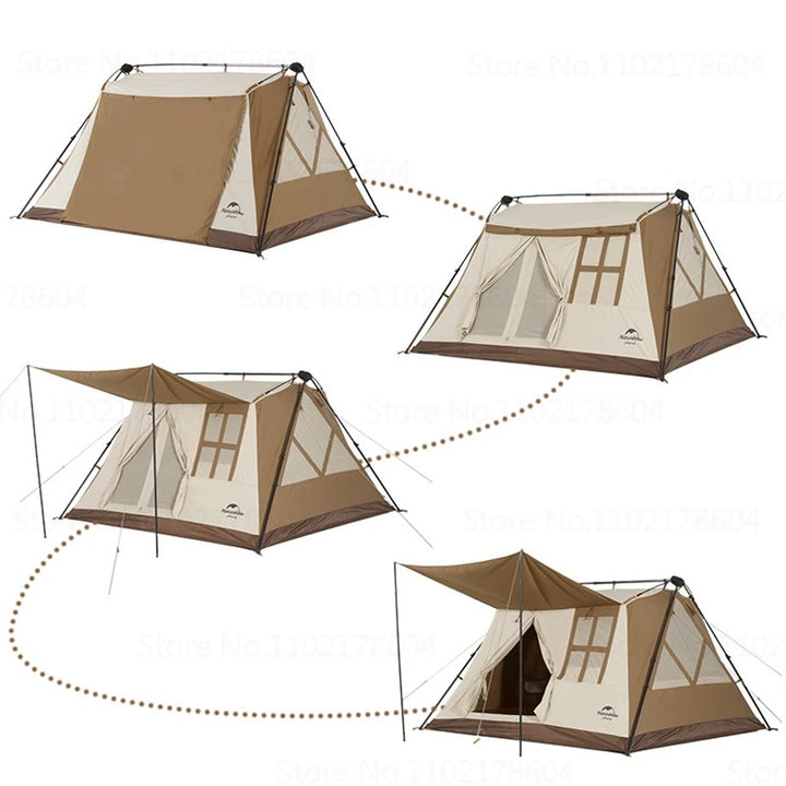 Tenda automática de campismo tipo A para uso externo