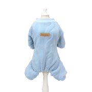 cozy fleece dog pajamas, view 4 - MRSLM
