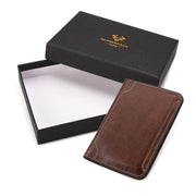 genuine leather passport holder rfid blocking, view 2 - MRSLM