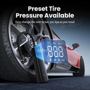 portable car air pump with lcd display, view 3 - MRSLM