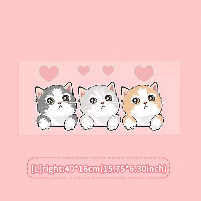 Cute cartoon cat car stickers, view 3 - MRSLM