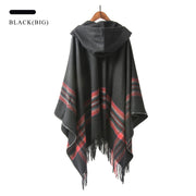 handmade wool maxi cloak with lace-up front, view 4 - MRSLM