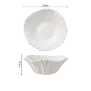 flower shaped ceramic deep bowl, view 4 - MRSLM