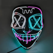 Halloween glow horror full face mask, view 4 - MRSLM