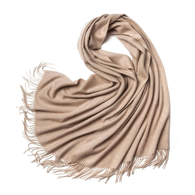 Cachecol de inverno em cashmere