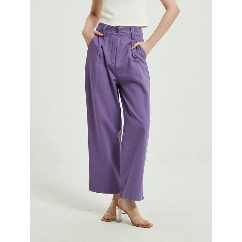 high-waist wide leg trousers, view 5 - MRSLM