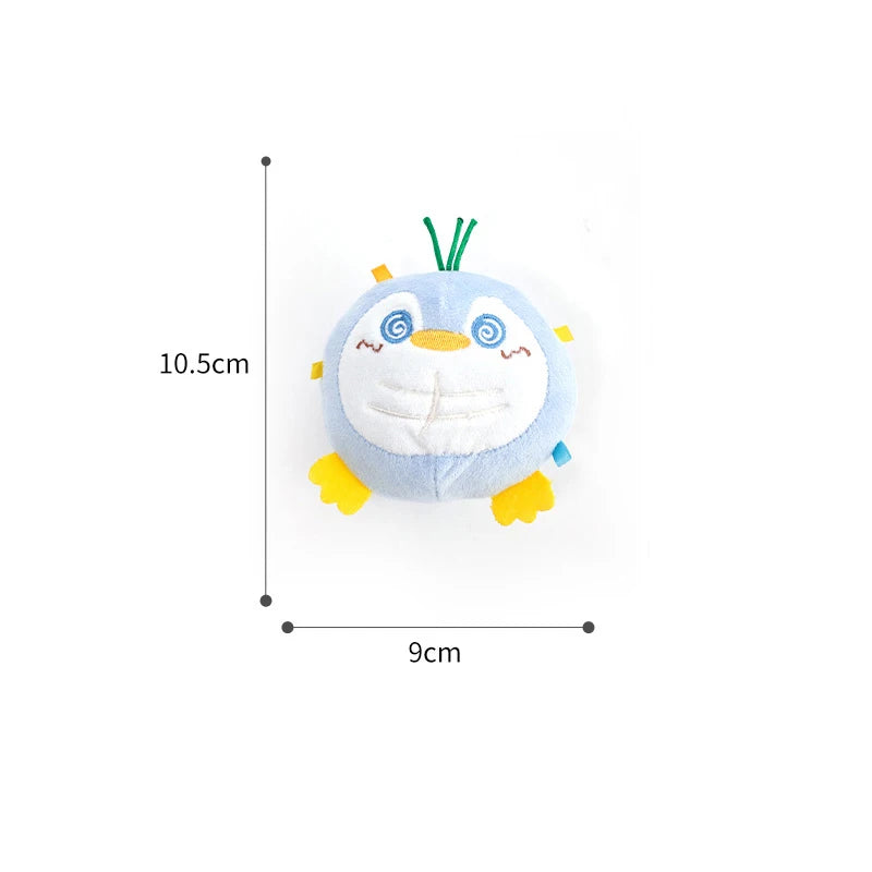 penguin squeak plush chew toy, view 5 - MRSLM
