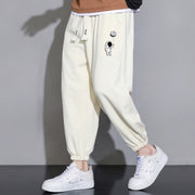 cropped casual loose mens long pants, view 3 - MRSLM