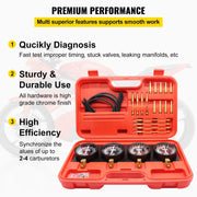 fuel vacuum carburetor sync and diagnostic gauge set, view 5 - MRSLM